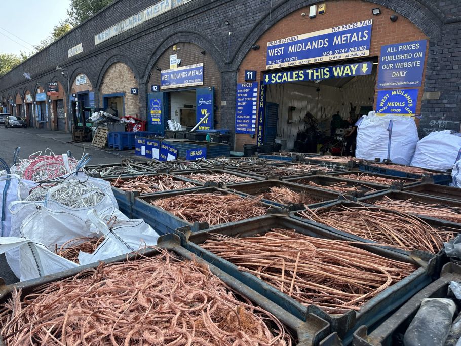Front of West Midlands Metals showing Dry Bright Wire